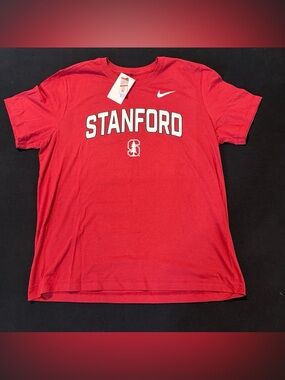 STANFORD UNIVERSITY‎ COLLEGE ATHLETIC Red T-SHIRT Men's XL NWT